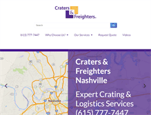 Tablet Screenshot of cratersandfreightersnashville.com